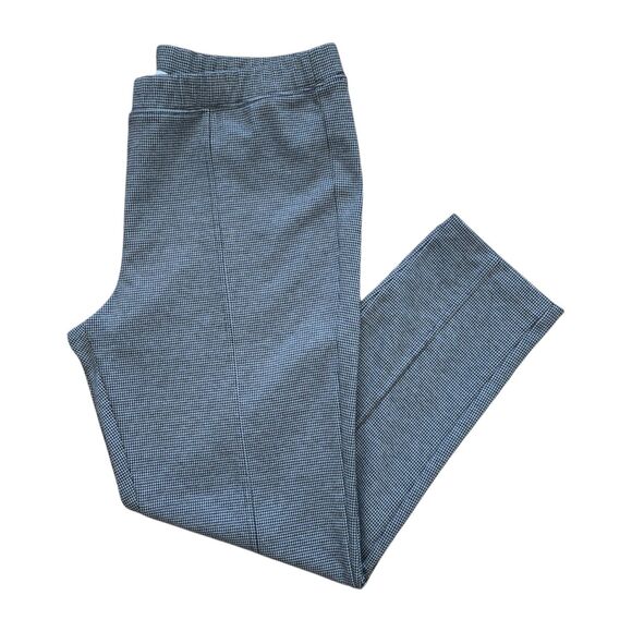 Talbots Women's Elastic-Waist Ponte Ankle Leggings • Houndstooth • Stretch • XL - Picture 1 of 8